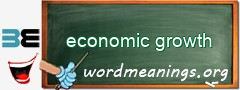 WordMeaning blackboard for economic growth